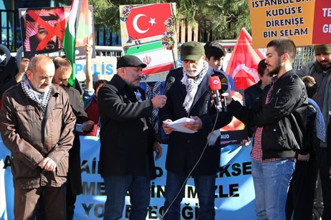 Siyonist İsrail´in İstanbul Başkonsolosluğu Önünde Kitlesel Basın Açıklaması Yapıldı.