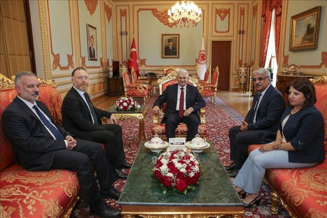 TBMM Başkanı Binali Yıldırım HDP heyetini kabul etti