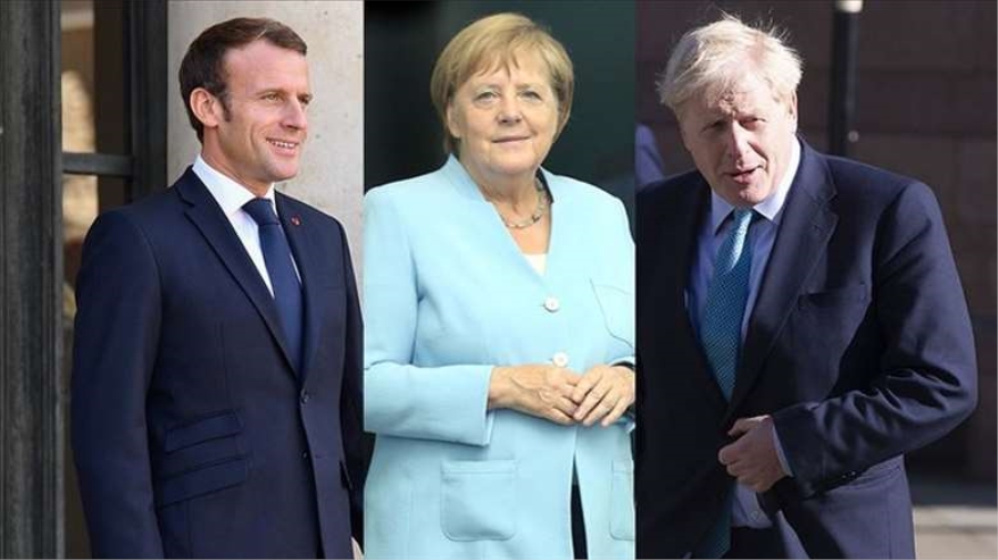Macron, Merkel ve Johnson