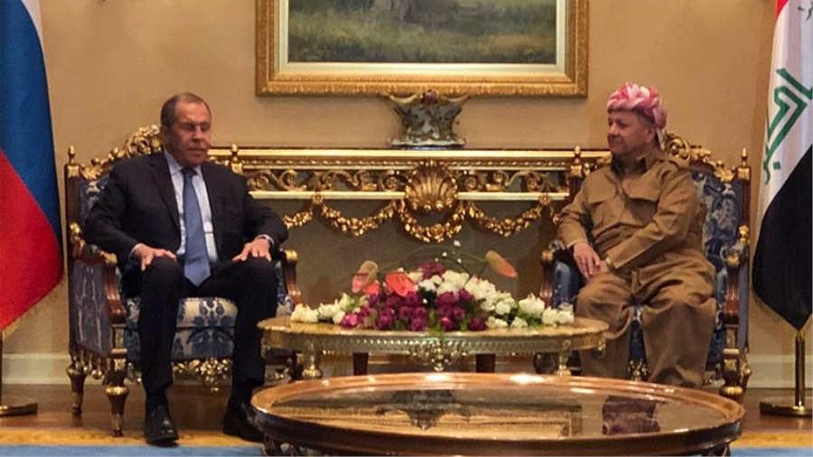 Başkan Barzani, Lavrov ile bir araya geldi