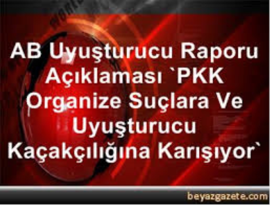 AB UYUŞTURUCU RAPORUNDA PKK DE YER ALDI