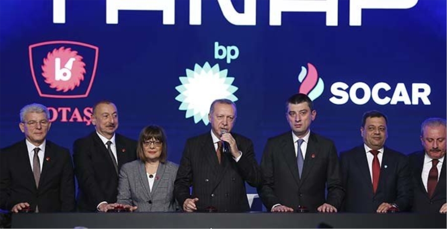 TANAP resmen devrede... Azeri gazı Avrupa