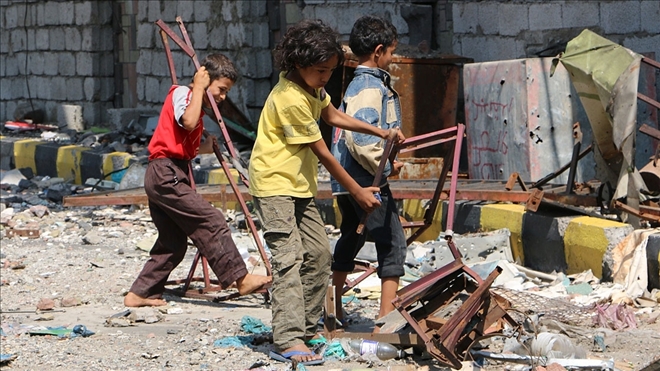 Yemen´de 1,2 milyon çocuk çatışma bölgelerinde yaşıyor