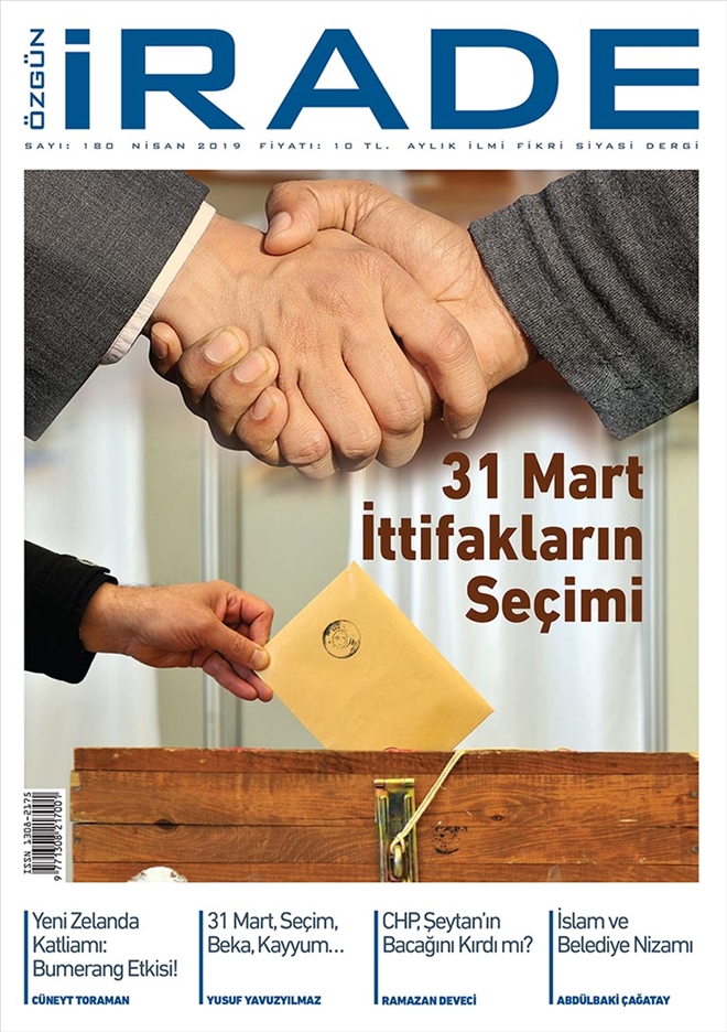 Özgün İrade Dergisi 2019 Nisan(180).sayısı çıktı!