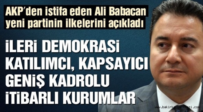 Ali Babacan: Çalışmalara başladık