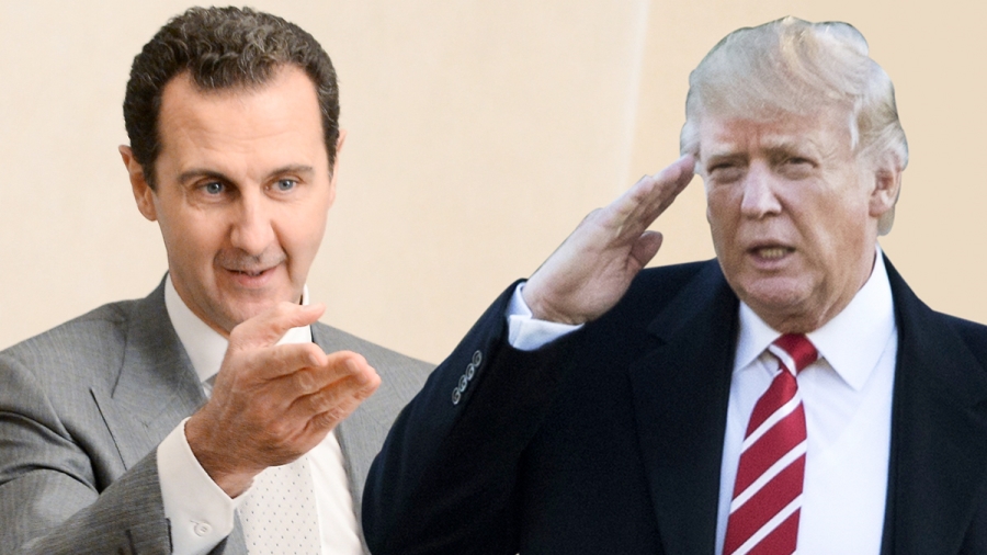 Trump müzakere için Esad