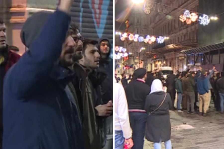 İdlib’deki saldırı Rusya’nın İstanbul Başkonsolosluğu önünde protesto edildi
