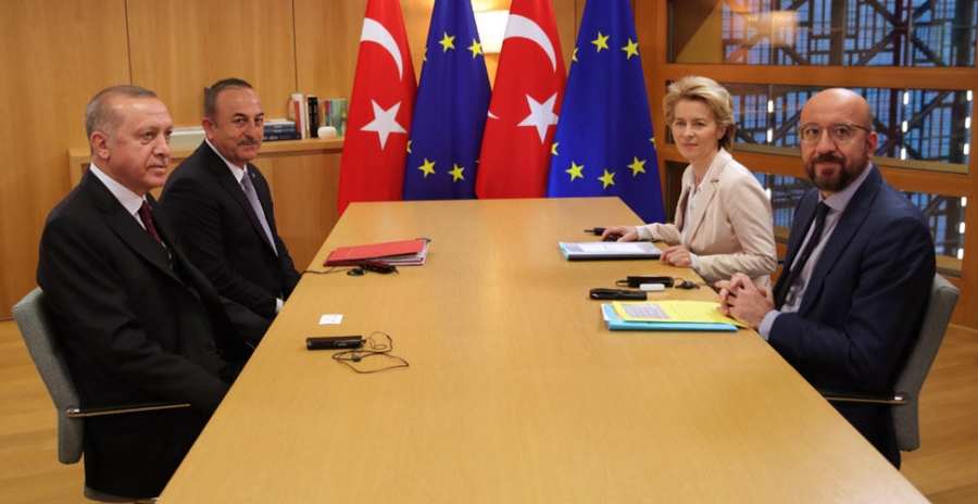 Cumhurbaşkanı Erdoğan AB yetkilileriyle yapılan görüşmede masadan kalktı
