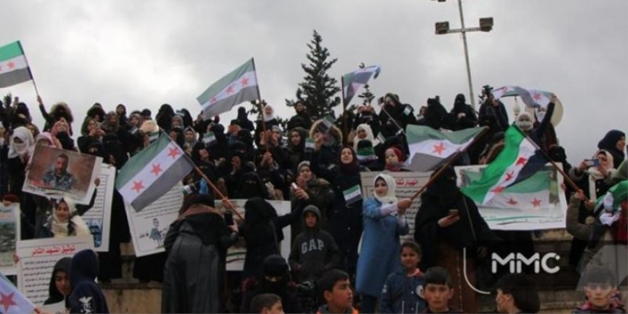 İdlib’de Suriye Devriminin 9. Yıldönümü Kutlanıyor