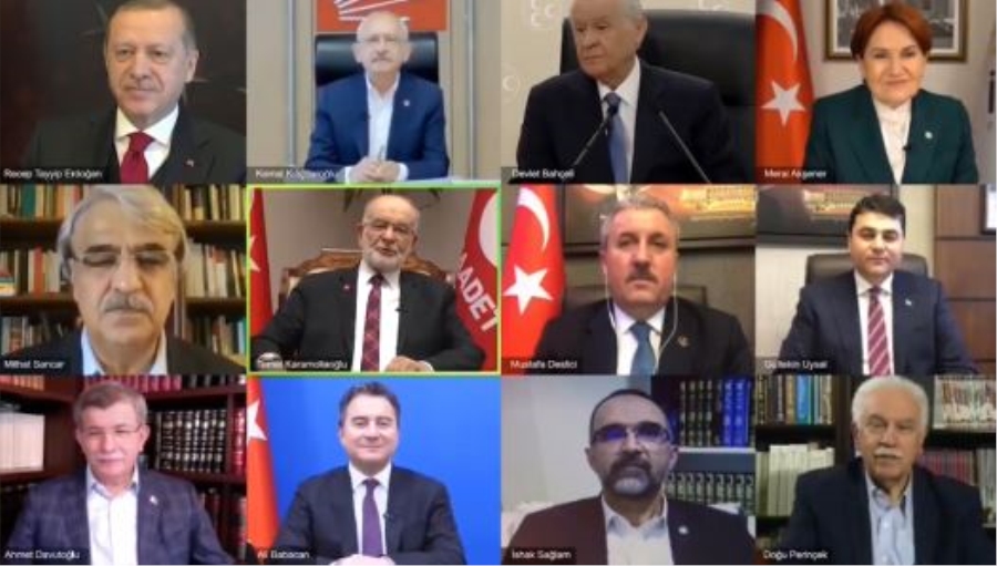 Saadet Partisi, siyasi liderleri klipte buluşturdu, Davutoğlu destek verdi