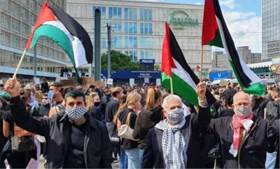 İşgalci siyonist rejimin ilhak planı Berlin’de protesto edildi