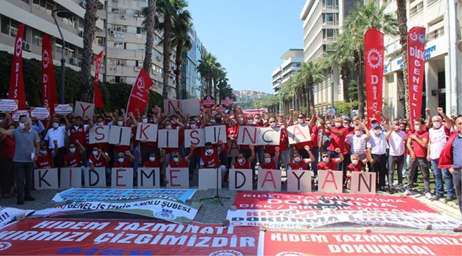 Türk-iş ve DİSK, kıdem tazminatını fona dönüştürme girişimine karşı yurt genelinde sokağa çıktı