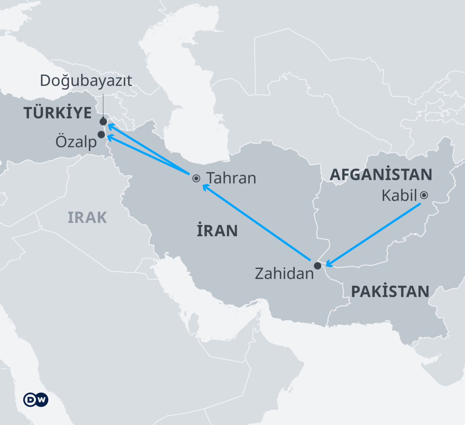 Afganistan’dan Avrupa’ya göçün yol haritası.. Göçmen kodu “misafir”