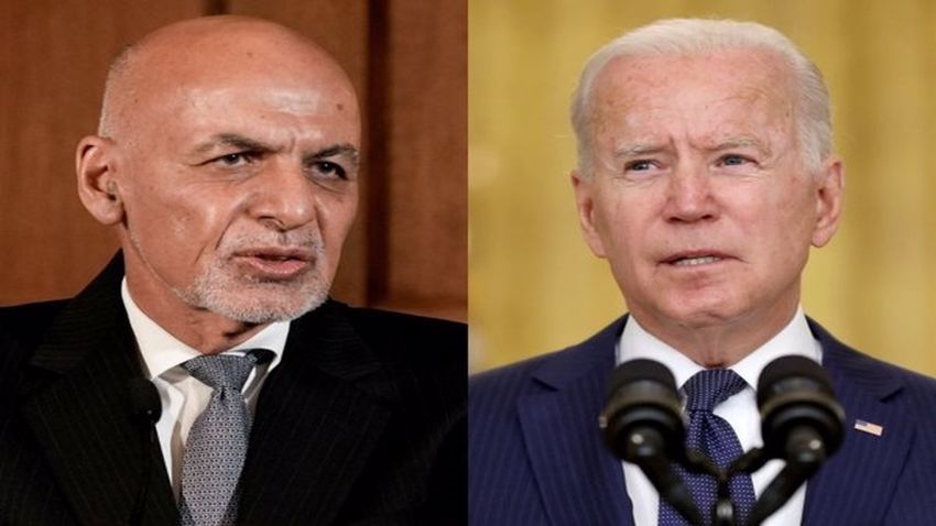 Joe Biden ile Taliban’dan kaçan Eşref Gani arasındaki telefon görüşmesi basına sızdı