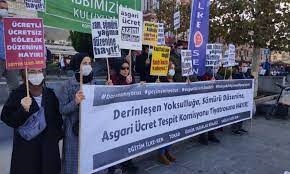 Eminönü’nde Asgari Ücret Tespit Görüşmelerini Protesto Eylemi