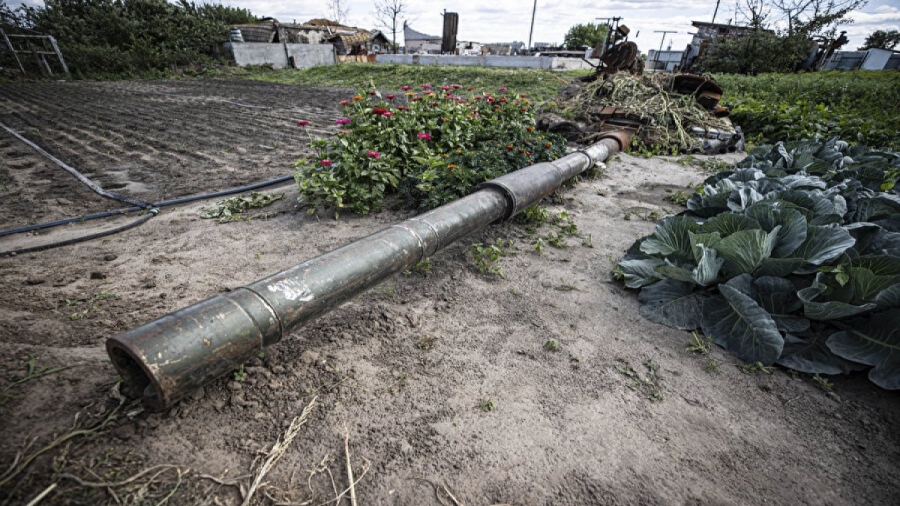 Rusya-Ukrayna savaşının gölgesinde hayatta kalma mücadelesi: Tankların etrafında sebze yetiştiriyor