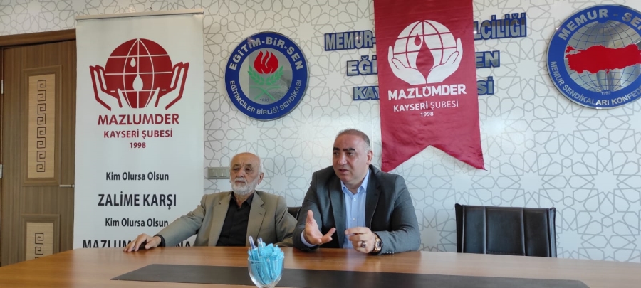 SGK Kayseri İl Müdürü Hacı Ali Hasgül Mazlumder’de işçi ve işveren mevzularında bir seminer verdi