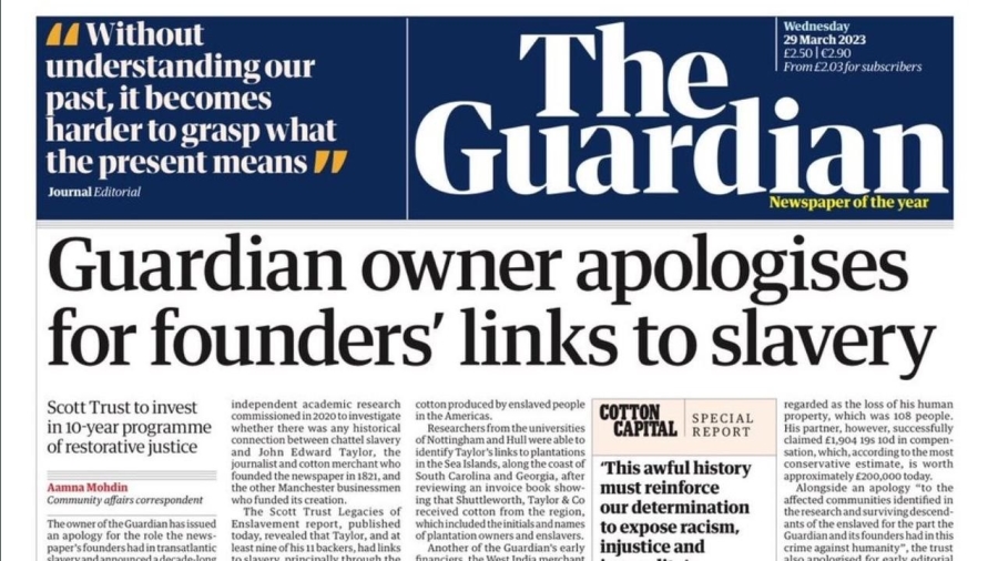 The Guardian gazetesi kurucu editörün sahip olduğu köleler nedeniyle özür diledi: 12 milyon dolar tazminat ödeyecek