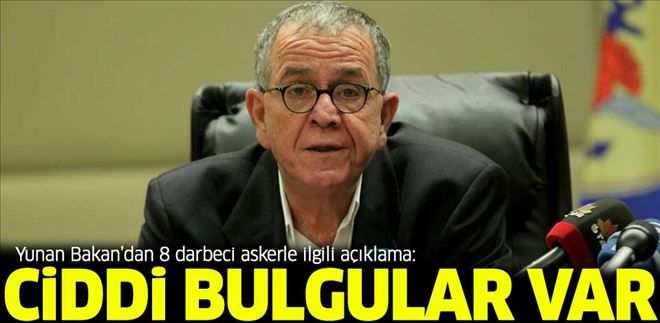 Yunan Bakandan darbeci askerlere ilişkin açıklama