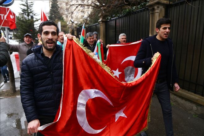 AZERBAYCANLI STK´LARDAN ZEYTİN DALI HAREKATI´NA DESTEK