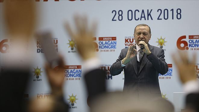 CUMHURBAŞKANI ERDOĞAN: KAHRAMAN ASKERİMİZ AFRİN´DE DESTAN YAZIYOR