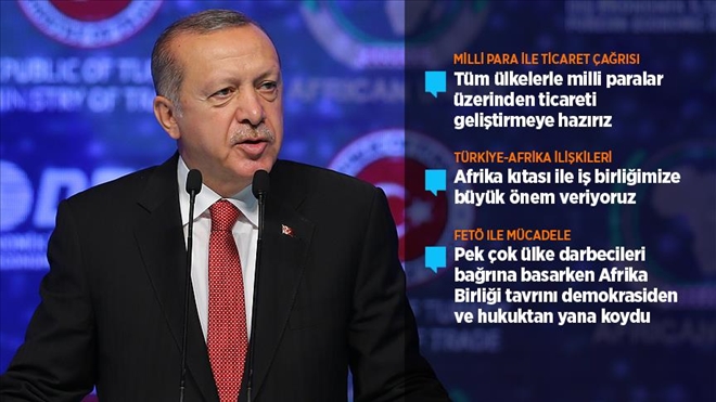 ERDOĞAN AFRİKA´YA MİLLİ PARA İLE TİCARET ÇAĞRISI