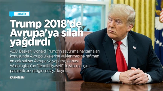 TRUMP 2018´DE AVRUPA´YA SİLAH YAĞDIRDI