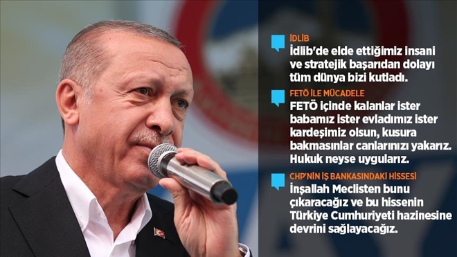 ERDOĞAN: İDLİB´DE ELDE ETTİĞİMİZ BAŞARIDAN DOLAYI DÜNYA BİZİ KUTLADI