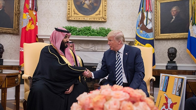 TRUMP, SUUDİ ARABİSTAN VELİAHTI BİN SELMAN İLE GÖRÜŞTÜ