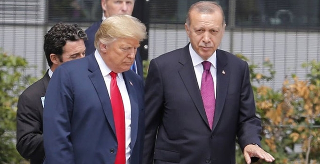 CUMHURBAŞKANI ERDOĞAN, TRUMP İLE GÖRÜŞTÜ