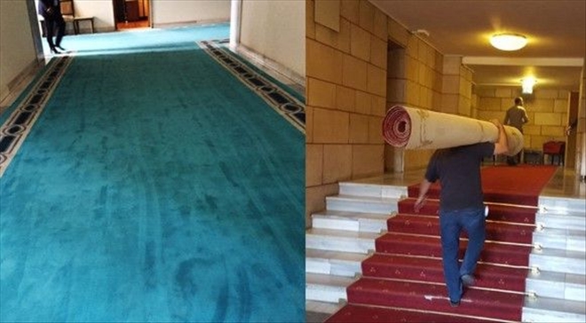 MECLİS´E TURKUAZ HALI: MALİYETİ 1.35 MİLYON TL