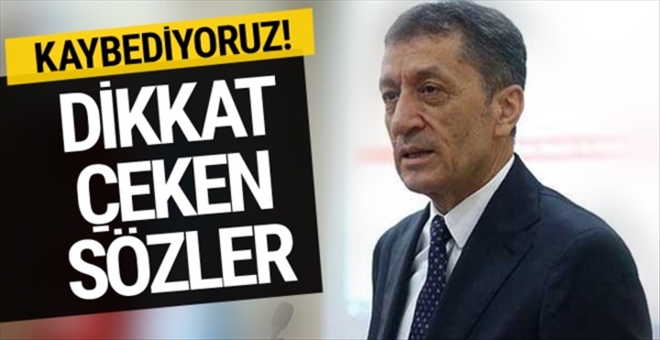 ZİYA SELÇUK´TAN DİKKAT ÇEKEN SÖZLER! KAYBEDİYORUZ