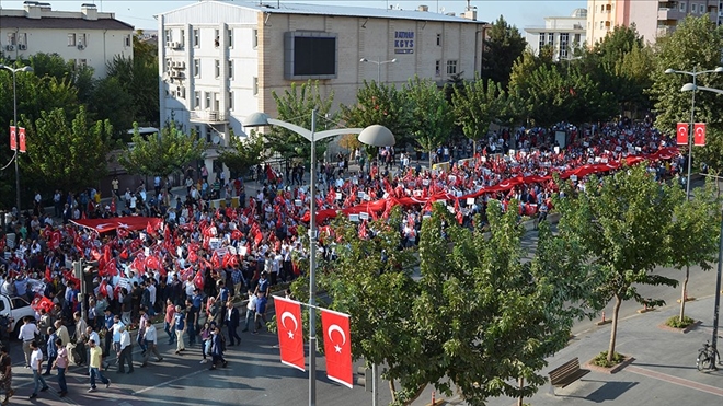 BATMAN´DA TERÖRE LANET YÜRÜYÜŞÜ