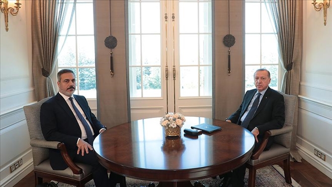 CUMHURBAŞKANI ERDOĞAN, MİT BAŞKANI FİDAN´I KABUL ETTİ