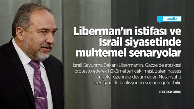 Liberman´ın İstifası ve İsrail Siyasetinde Muhtemel Senaryolar