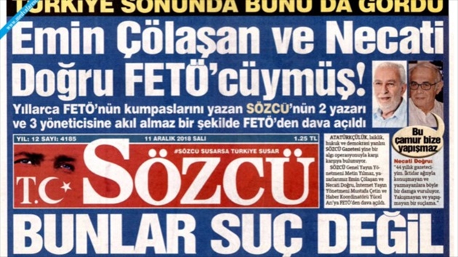 Fehmi KORU; Söscü Gazetesi´ne Niye Kızılıyor, Özgür Basın Herkese Lazım Değil mi?