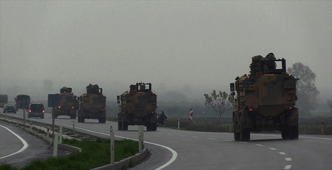 Suriye sınırına askeri sevkiyat