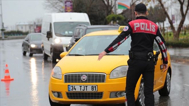 stanbul´da taksilere denetleme