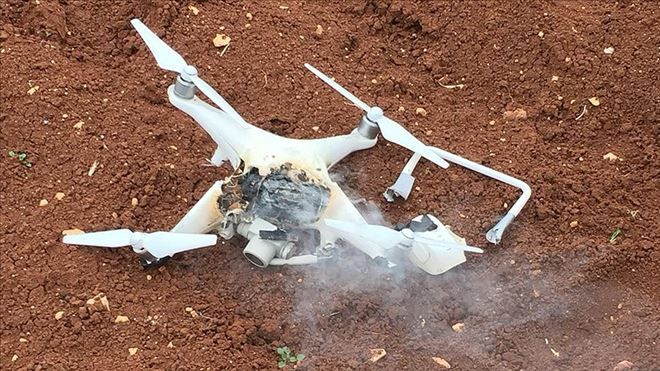 AFRİN´DE TERÖRİSTLERİN KULLANDIĞI ´DRONE´ DÜŞÜRÜLDÜ