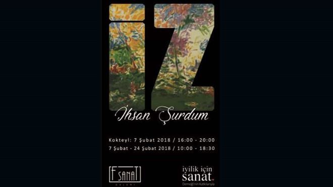 İHSAN ŞURDUM´UN İZ SERGİSİ SANATSEVERLERLE BULUŞTU