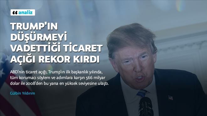 TRUMP´IN DÜŞÜRMEYİ VADETTİĞİ TİCARET AÇIĞI REKOR KIRDI