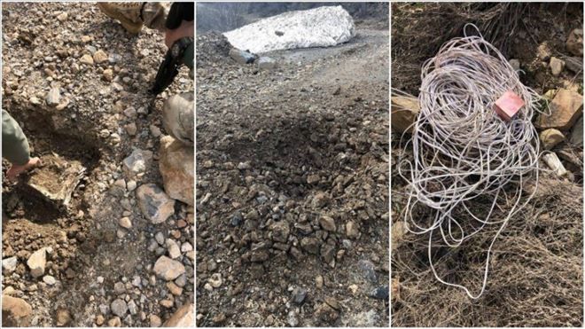 HAKKARİ´DE TERÖR OPERASYONUNDA 550 KG PATLAYICI İMHA EDİLDİ