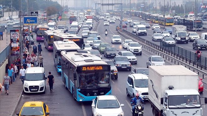 İSTANBUL´DAKİ ARAÇLAR 6 İLÇEDEN FAZLA YER KAPLIYOR