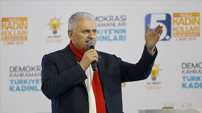 BAŞBAKAN YILDIRIM: AFRİN´İ ASIL SAHİPLERİNE TESLİM EDECEĞİZ