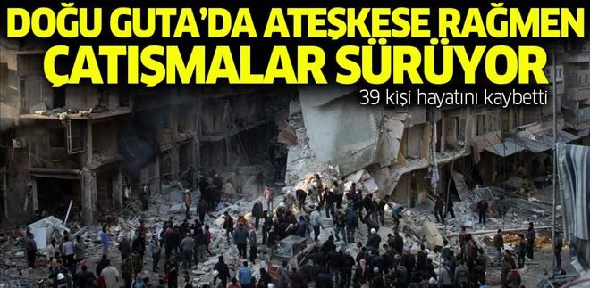 DOĞU GUTA´DA SALDIRILAR DEVAM EDİYOR... 39 KİŞİ HAYATINI KAYBETTİ