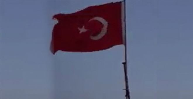 CİNDERES´E TÜRK BAYRAĞI ASILDI, TSK AÇIKLAMA YAPTI
