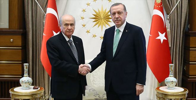 CUMHURBAŞKANI ERDOĞAN İLE BAHÇELİ´DEN ERKEN SEÇİM GÖRÜŞMESİ 