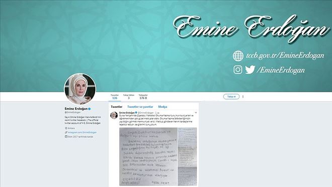 KURSİYERLERDEN EMİNE ERDOĞAN´A MEKTUP
