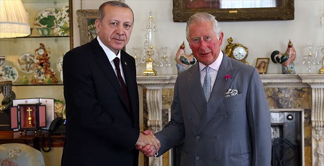 ERDOĞAN, PRENS CHARLES´LA BİR ARAYA GELDİ