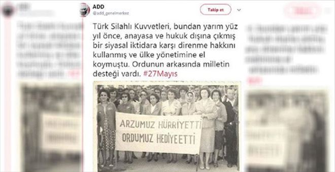 SON DAKİKA! ADD DARBEYİ ÖVEN PAYLAŞIMINI KALDIRDI